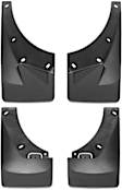 110008-120012 Front and Rear, Driver and Passenger Side Mud Flaps, Black, Plastic, DigitalFit Series