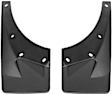 110008-120012 Front and Rear, Driver and Passenger Side Mud Flaps, Black, Plastic, DigitalFit Series
