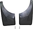 110008 Front, Driver and Passenger Side Mud Flaps, Black, Plastic, DigitalFit Series