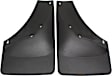 110010 Front, Driver and Passenger Side Mud Flaps, Black, Plastic, DigitalFit Series