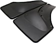 110010 Front, Driver and Passenger Side Mud Flaps, Black, Plastic, DigitalFit Series