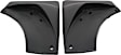 110010 Front, Driver and Passenger Side Mud Flaps, Black, Plastic, DigitalFit Series