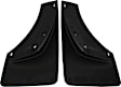 110010 Front, Driver and Passenger Side Mud Flaps, Black, Plastic, DigitalFit Series