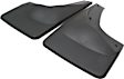 2008 GMC Sierra 1500 - Front, Driver and Passenger Side Mud Flaps, Without Fender Flares, Black, Plastic
