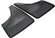 2008 GMC Sierra 1500 - Front, Driver and Passenger Side Mud Flaps, Without Fender Flares, Black, Plastic