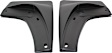 2008 GMC Sierra 1500 - Front, Driver and Passenger Side Mud Flaps, Without Fender Flares, Black, Plastic