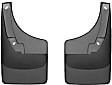 110024-120024 Front and Rear, Driver and Passenger Side Mud Flaps, Black, Plastic, DigitalFit Series