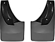 110026-120026 Front and Rear, Driver and Passenger Side Mud Flaps, Black, Plastic, DigitalFit Series