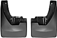 110026-120026 Front and Rear, Driver and Passenger Side Mud Flaps, Black, Plastic, DigitalFit Series