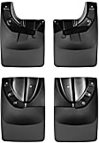 110055-120055 Front And Rear, Driver And Passenger Side Mud Flaps, Black, Plastic, DigitalFit Series