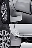 110055-120055 Front And Rear, Driver And Passenger Side Mud Flaps, Black, Plastic, DigitalFit Series