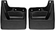 110124 Front, Driver or Passenger Side Mud Flaps, Black, Thermoplastic, DigitalFit Series