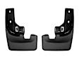 110135 Front, Driver and Passenger Side Mud Flaps, Black, Thermoplastic