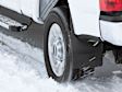 110135 Front, Driver and Passenger Side Mud Flaps, Black, Thermoplastic