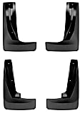 2022 Volkswagen Tiguan - Front and Rear, Driver and Passenger Side Mud Flaps, Black, Thermoplastic