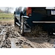 110144-120144 Front and Rear, Driver and Passenger Side Mud Flaps, Black, Rubber, MudFlap Series
