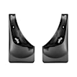 110174-120174 Front and Rear, Driver and Passenger Side Mud Flaps, Black, Thermoplastic