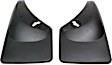 120006 Rear, Driver and Passenger Side Mud Flaps, Black, Plastic, DigitalFit Series