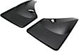120006 Rear, Driver and Passenger Side Mud Flaps, Black, Plastic, DigitalFit Series