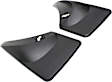 120006 Rear, Driver and Passenger Side Mud Flaps, Black, Plastic, DigitalFit Series