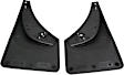 120006 Rear, Driver and Passenger Side Mud Flaps, Black, Plastic, DigitalFit Series