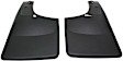 120008 Rear, Driver and Passenger Side Mud Flaps, Black, Plastic, DigitalFit Series