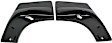 120008 Rear, Driver and Passenger Side Mud Flaps, Black, Plastic, DigitalFit Series