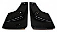 120011 Rear, Driver or Passenger Side Mud Flaps, Black, Plastic, DigitalFit Series