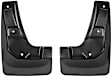 120127 Rear, Driver and Passenger Side Mud Flaps, Black, Thermoplastic, DigitalFit Series