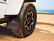 120127 Rear, Driver and Passenger Side Mud Flaps, Black, Thermoplastic, DigitalFit Series