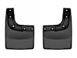 120186 Rear, Driver and Passenger Side Mud Flaps, Black, Thermoplastic, No-Drill Series
