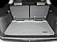 2009 GMC Yukon - Cargo Mat, Gray, Molded Cargo Liner, Sport Utility, Behind 3rd Row Seating, Made of Thermoplastic