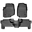 44007-1-2 Front and Rear FloorLiner Series Molded Floor Liner, Black Made of Rubberized Thermoplastic Polyolefins
