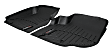 440071 Front Row FloorLiner Series Molded Floor Liner, Black Made of Rubberized Thermoplastic Polyolefins