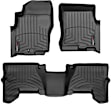 44033-1-2 Front and Rear FloorLiner Series Molded Floor Liner, Black Made of Rubberized Thermoplastic Polyolefins