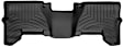 44033-1-2 Front and Rear FloorLiner Series Molded Floor Liner, Black Made of Rubberized Thermoplastic Polyolefins