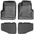 44042-1-2 Front and Rear FloorLiner Series Molded Floor Liner, Black Made of Rubberized Thermoplastic Polyolefins
