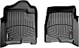 2008 Cadillac Escalade EXT Base 8 Cyl 6.2L - FloorLiner Series, Black, Front Row, Molded Floor Liner, Crew Cab Pickup, Made of Rubberized Thermoplastic Polyolefins
