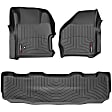 441251-440022 Front and Rear FloorLiner Series Molded Floor Liner, Black Made of Rubberized Thermoplastic Polyolefins