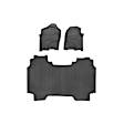 441428-1-2IM Front and Second Row FloorLiner Series Molded Floor Liner, Black Made of Rubberized Thermoplastic Elastomer