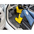 441428-1-2IM Front and Second Row FloorLiner Series Molded Floor Liner, Black Made of Rubberized Thermoplastic Elastomer