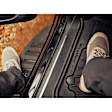 441428-1-2IM Front and Second Row FloorLiner Series Molded Floor Liner, Black Made of Rubberized Thermoplastic Elastomer