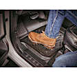 441436-1-2IM Front and Rear FloorLiner Series Molded Floor Liner, Black Made of Rubberized Thermoplastic Elastomer