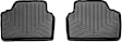 441462 Rear FloorLiner Series Molded Floor Liner, Black Made of Rubberized Thermoplastic Polyolefins