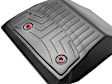 4415113 Second Row FloorLiner Series Molded Floor Liner, Black Made of Rubberized Thermoplastic Polyolefins