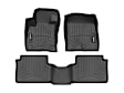 441642-1-2 Front and Rear FloorLiner Series Molded Floor Liner, Black Made of Rubberized Thermoplastic Polyolefins