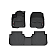 441780-1-2 Front and Rear FloorLiner Series Molded Floor Liner, Black Made of Rubberized Thermoplastic Elastomer