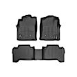 441781-440213 Front and Rear FloorLiner Series Molded Floor Liner, Black Made of Rubberized Thermoplastic Polyolefins