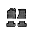 44230-1-2 Front and Rear FloorLiner Series Molded Floor Liner, Black Made of Rubberized Thermoplastic Elastomer