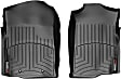 442651 Front Row FloorLiner Series Molded Floor Liner, Black Made of Rubberized Thermoplastic Polyolefins